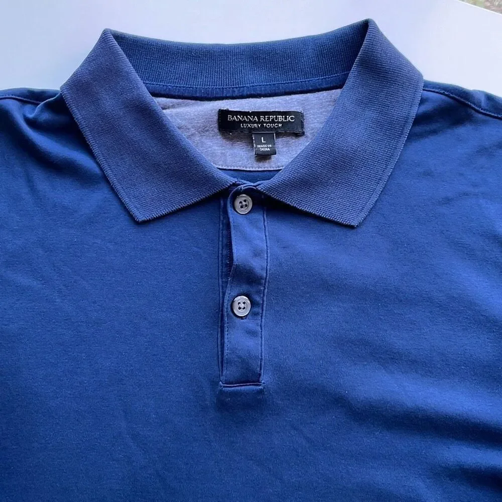 Banana Republic Luxury Touch Polo Mens L